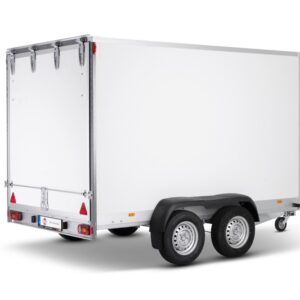 Kastenanhänger STPK O2 27-25-15.2.P18.1 Heckklappe n. oben P-Box gebremst, Plywood mit 1 x große Heckklappe nach oben