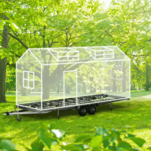 Spezialanhänger 5400x2440 mm Tiny-House-Fahrwerk 3500 kg Tieflader 2-Achser – Bild 3