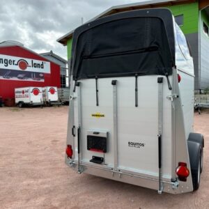 Pferdeanhänger Equintos Alu Plus 2,t mit kombinierte Heckklappe/Flügeltüre Sonderaktion Einzelstück – Bild 8